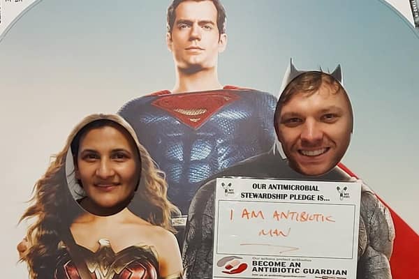 The Mid Yorkshire Hospitals NHS Trust has recruited the help of superheroes as a part of World Antimicrobial Awareness Week.