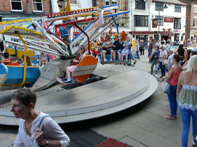 Children got to enjoy some fairground rides at the festival in 2017.