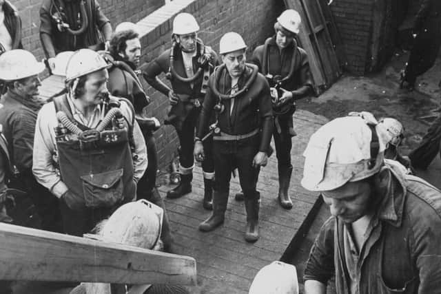 Lofthouse Colliery Disaster, 21st March 1973

Frogmen wait to go down the pit as the rescue attempt gets underway.