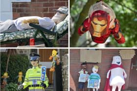 Some of the entries in this year's Stanley Scarecrow Festival. (Photos Scott Merrylees)