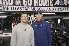 Gym owners Nick Doyle (Elevate) and Keith Brook (AStar Muscle and Fitness) are teaming up with other gyms for a Christmas charity drive. (Picture Scott Merrylees)