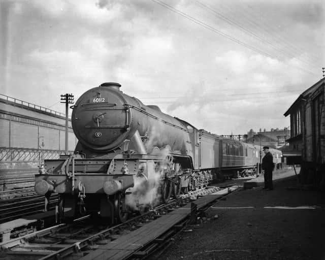 Engine No. 60112 at Leeds Station, October 17, 1951.