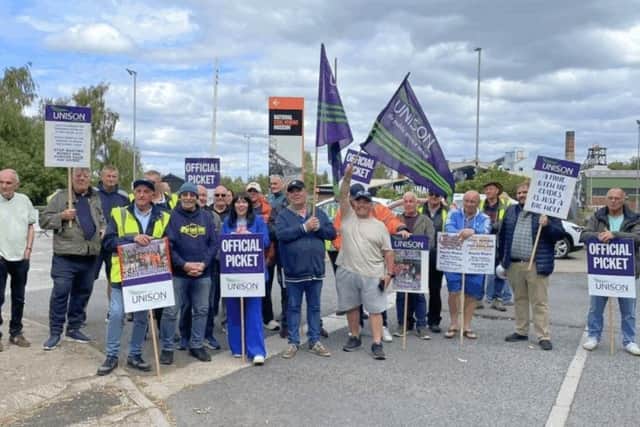 National Coal Mining Museum staff have taken strike action over workers' pay.