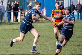 Will Smith in full flight for Featherstone Lions in a game this season against Pilkington Recs. Picture: Jonathan Buck