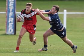 Leyton Davies landed two conversions in Fryston Warriors' Challenge Cup tie against Stanningley. Picture: Matthew Merrick