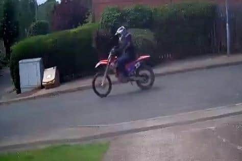 Police are wanting to trace this bike rider.