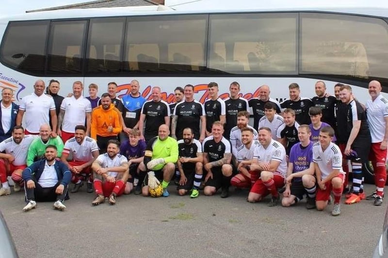 The Kews Burrow Charity FC took on the Jet2 All-Stars on Sunday in front of hundreds of spectators.