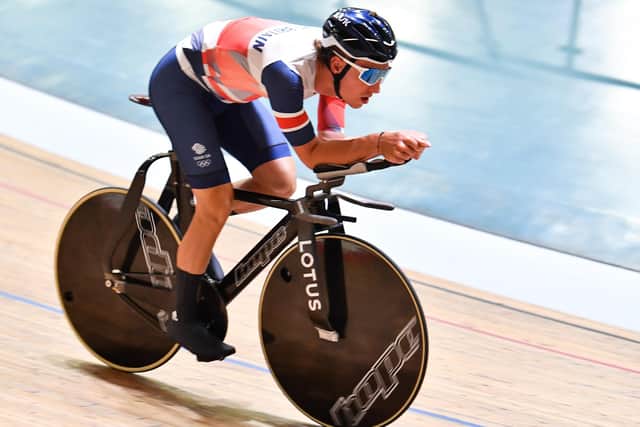 Ollie Wood was unable to win a medal in his two events at the World Track Cycling Championships in Glasgow. Photo by Will Palmer/SWpix.com