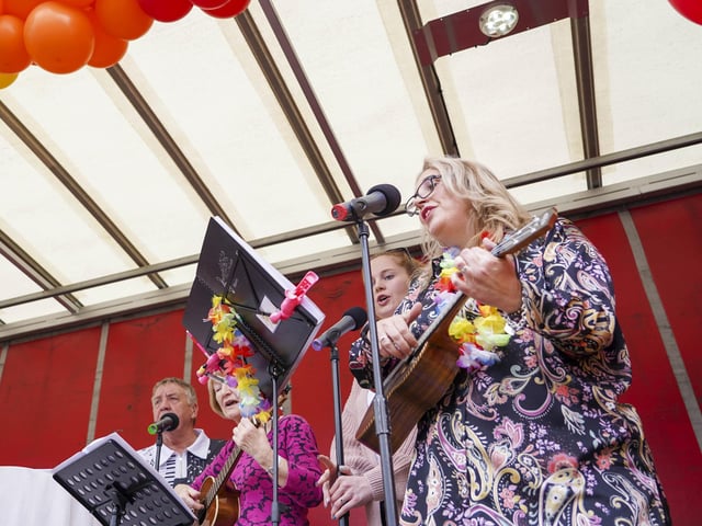 Second String Ukulele also performed at Ossett Fest.