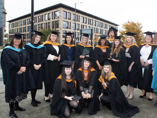 Graduates were joined by their family and friends, as well as their tutors and support staff of the University Centre at the Heart of Yorkshire Education Group, as they marked the momentous occasion.