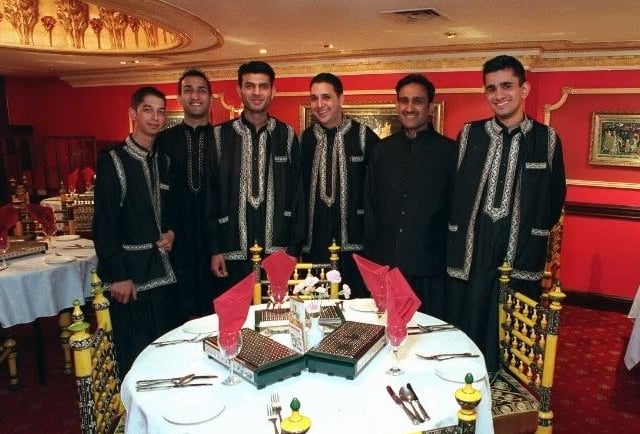 Staff in the restaurant 2002.