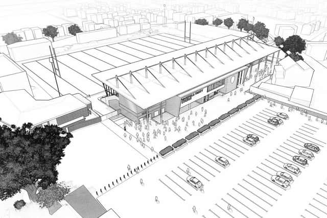 Sketches of how the redeveloped stadium will look. Image courtesy of AFL Architects