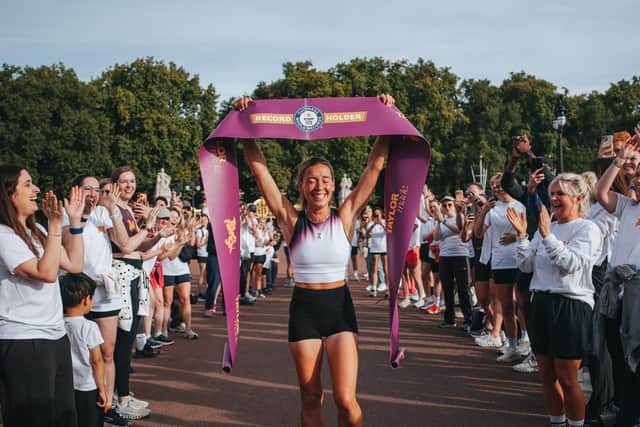 At the finish line