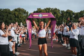 At the finish line