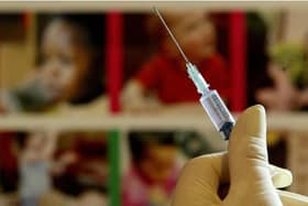 The World Health Organisation says 95 per cent of children should be vaccinated against preventable diseases such as whooping cough.