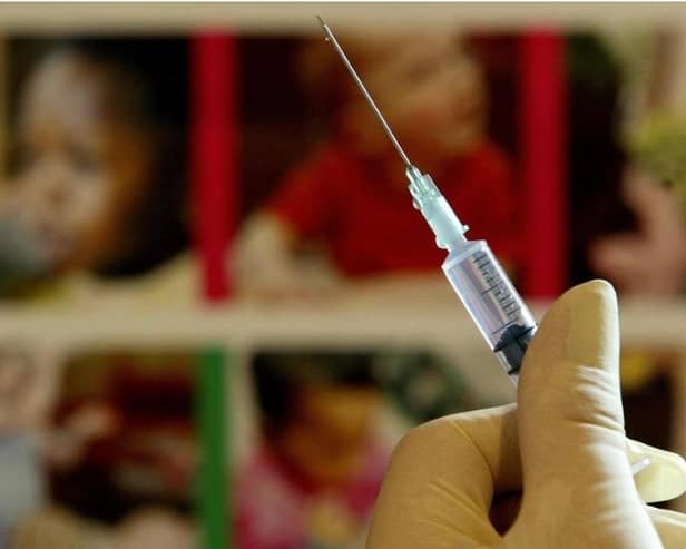 The World Health Organisation says 95 per cent of children should be vaccinated against preventable diseases such as whooping cough.