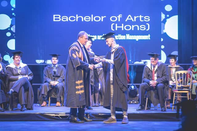 Students of Wakefield's Backstage Academy were recognised for their successes at a graduation ceremony taking part in a new state of the art facility