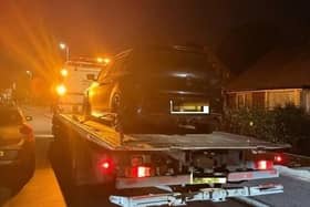 The car seized by police