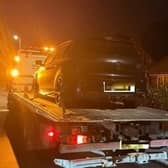 The car seized by police.