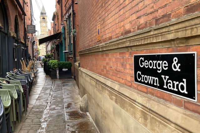 The vacant property is also accessed from George and Crown Yard, a narrow street already well-populated with bars.