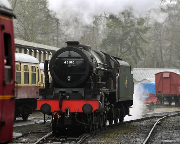 The 46100 Royal Scot passed through West Yorkshire this afternoon (Tuesday, February 20) on its journey back to the Crewe Heritage Centre from the North Yorkshire Moors Railway.