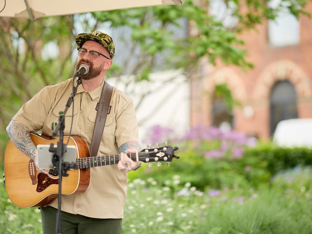 The event featured live music.