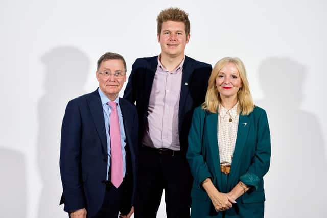 Professor Sir Chris Husbands, Wakefield Council deputy leader Jack Hemingway, West Yorkshire Mayor Tracy Brabin. Image: Wakefield Council