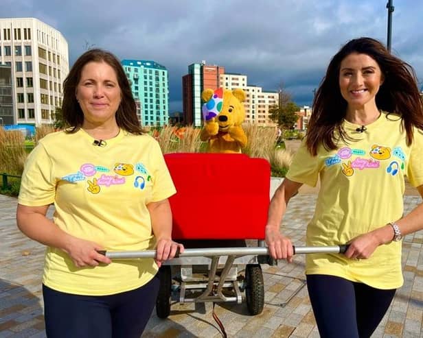 Lindsey Burrow and BBC Look North presenter Amy Garcia are planning a five-day charity challenge to raise money for BBC Children in Need.