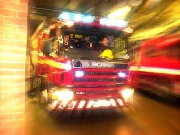 The fire happened in the early hours of today at a flat in Pontefract