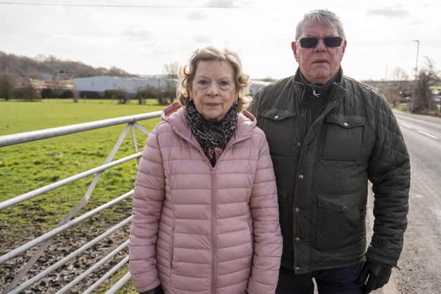 Helen and John Young are unhappy about a lorry park near their home on Spa Street in Ossett. Picture Scott Merrylees