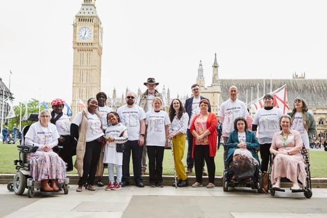 Supporters of the Neurological Alliance visited London to hand in the petition