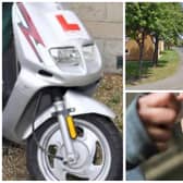 Drug dealer Swaincott rode his moped at a police officer on Wentworth Drive in South Kirkby. (pics by National World / Google Maps)