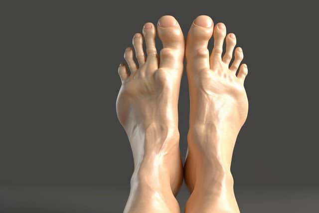 The 'feet of the future' were predicted by Tom Cheesewright and visualised by AI.
