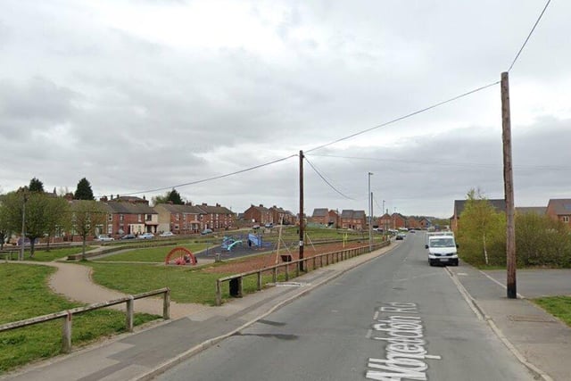 Fryston, in Castleford, was named as a hitspot for anti-social behaviour.