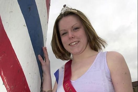 The 2002 Gawthorpe Maypole Queen Samantha Wood.
