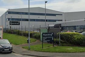 The former Superdrug distribution centre, on Dale Lane Industrial Estate, South Elmsall. Google image.