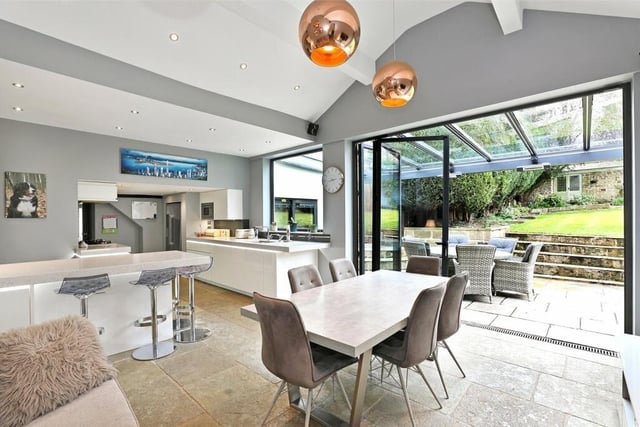 The open plan kitchen enables easy indoor to outdoor living.