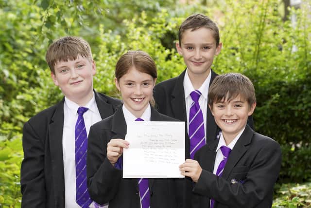 Charlie Townsend, Daisy Harris, Jack Skilbeck, and Flynn Goodlad’s letters were chosen to send to Sir Attenborough after they learnt about different forms of communication in their English class.