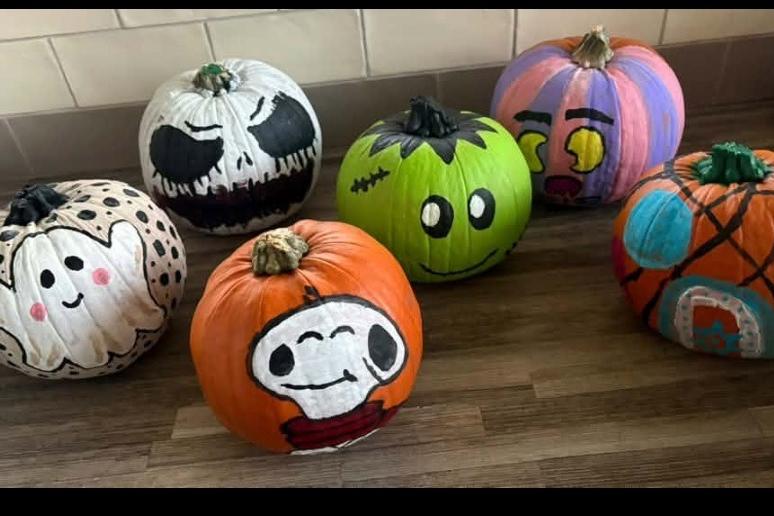 Sarah Thompson said: "We painted pumpkins during the stormy weather. Made it a family activity."