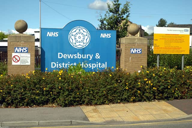 Halifax Road entrance to Dewsbury and District Hospital