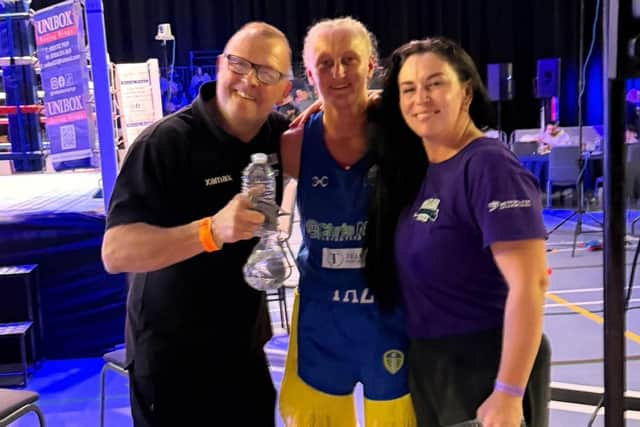 Farrah Cunniff and her team at the National Amateur Boxing Championships.