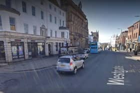 The incidents took place on Queen Street and Westgate, Wakefield, on Monday night .