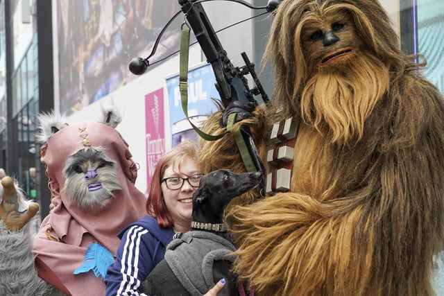 Wakefield was transformed into a living movie set as dozens of cosplay movie characters descended on Trinity Walk.