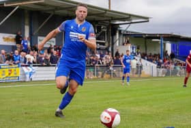 Gavin Allott was back on target for Pontefract Collieries at Cleethorpes Town. Picture: Josh Harper