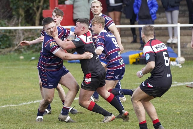 Hands off as Fryston Warriors attack.