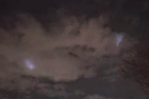 Did you see the strange spotlights in the sky over Wakefield last night?
