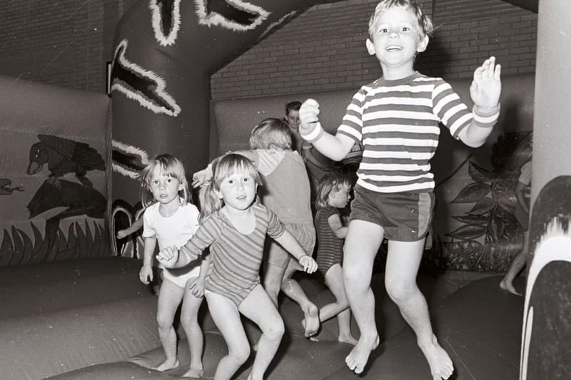 1985 - Children's activities at Lightwaves Sports Centre.