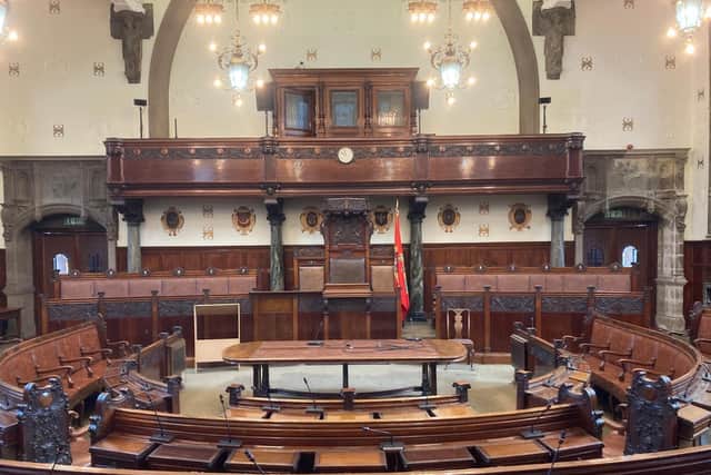 The chamber in County Hall is still used to hold monthly full council meetings. LDRS image