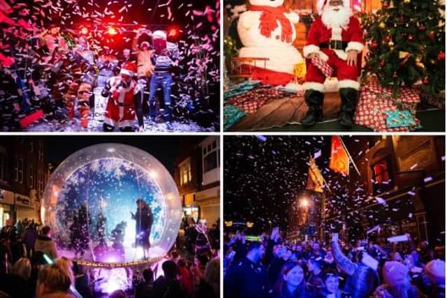 Hundreds of people watched the Castleford light switch on 2022.