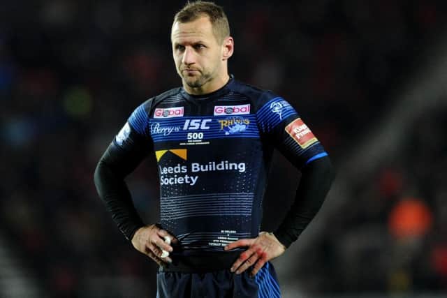 Burrow (pictured here when he made his 500th career appearance for Leeds Rhinos) has been a key figure in the fight to raise awareness for MND